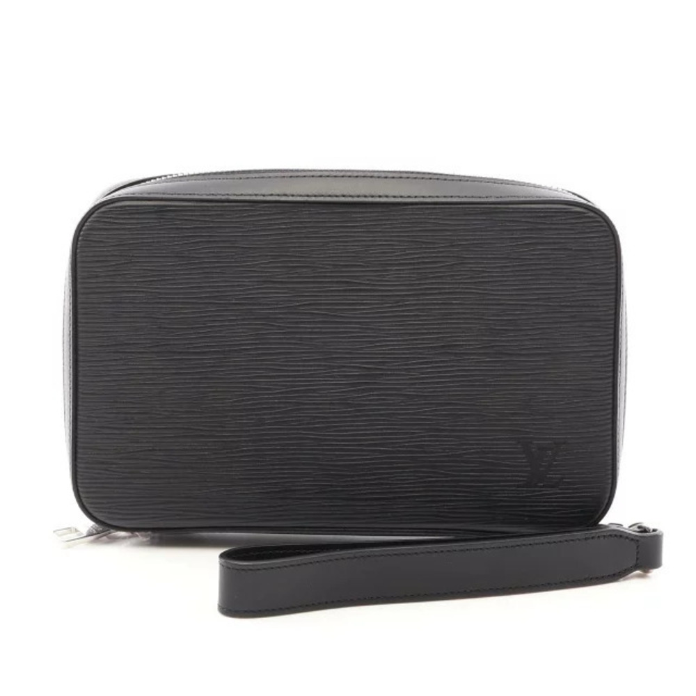 Louis Vuitton Dandy Wallet Round Long Leather Epi Black